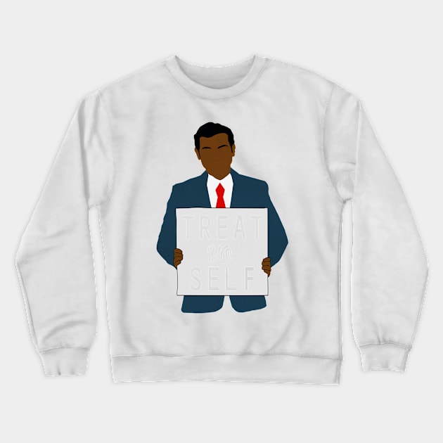 Treat Yo Self Crewneck Sweatshirt by kurticide